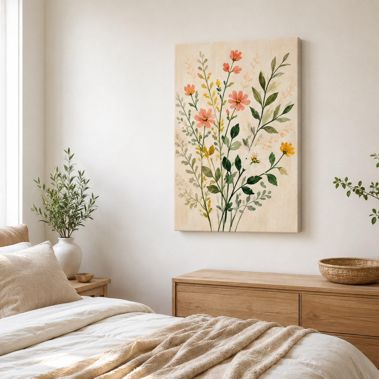 Tiges sauvages – Tableau bouquet de fleurs sauvages