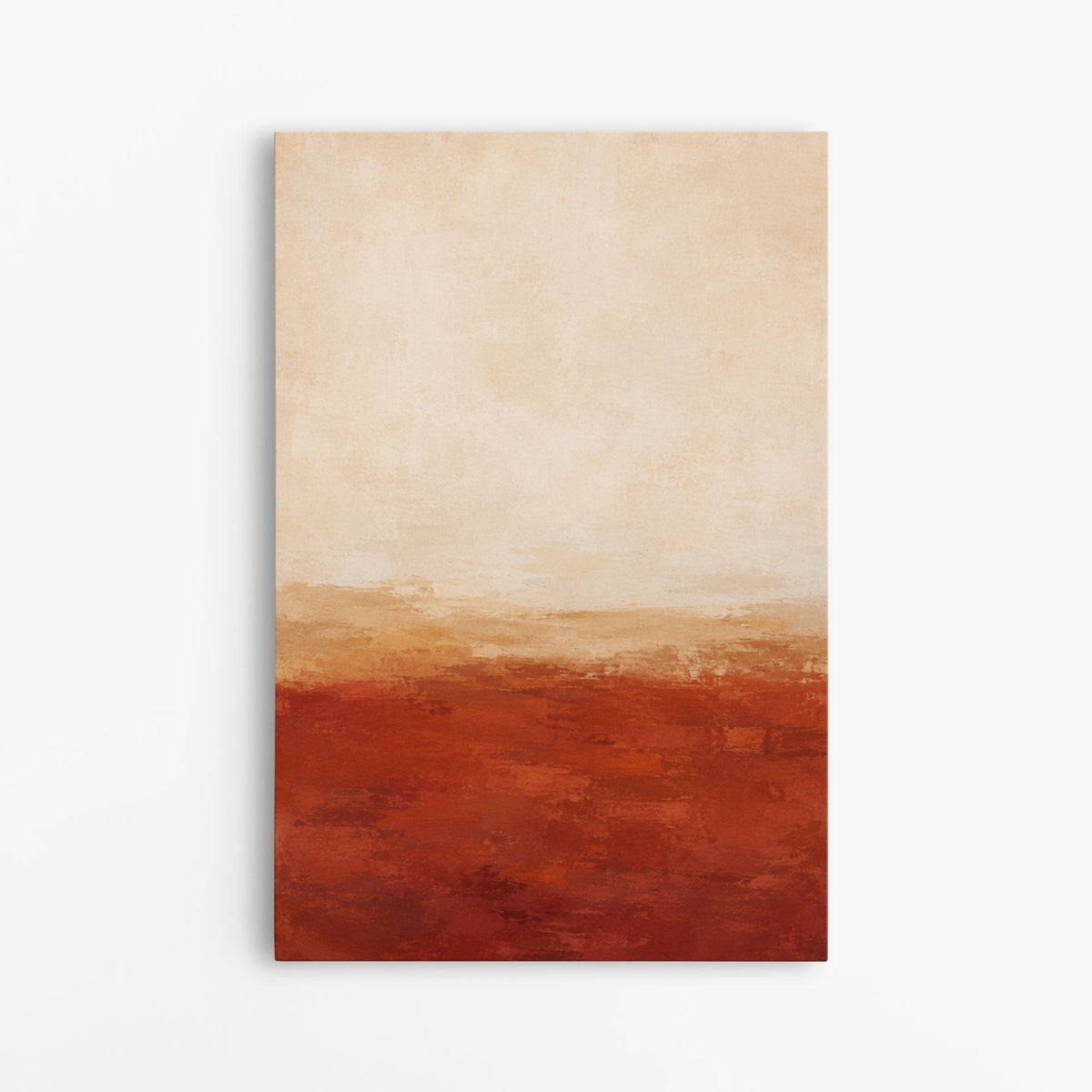 Le bol matinal – Tableau abstrait terracotta