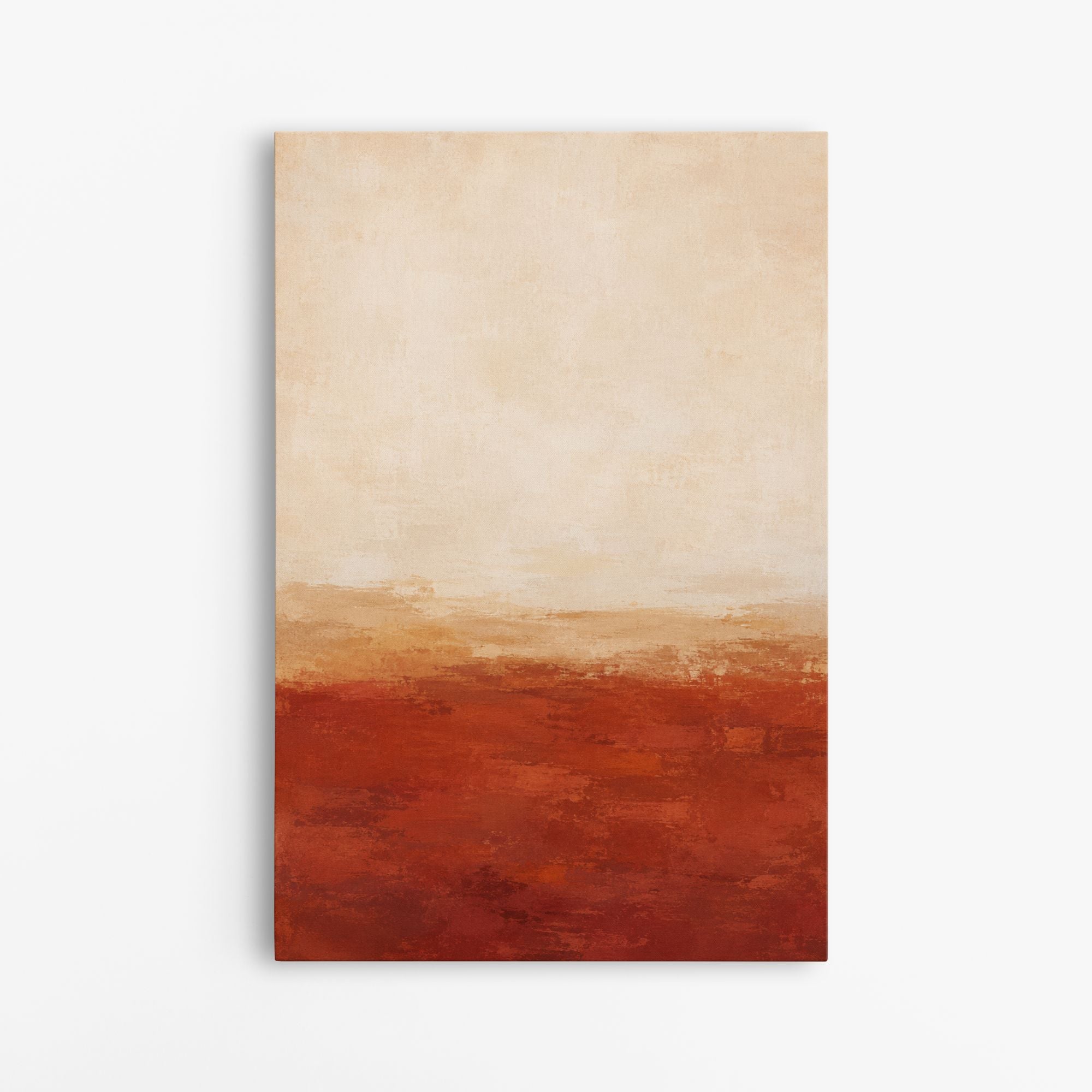 Le bol matinal – Tableau abstrait terracotta