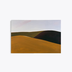 Été indien – Tableau paysage collines ocre et brun