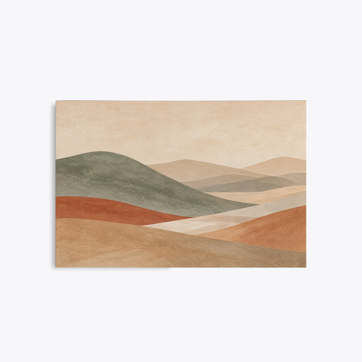 Sienne – Tableau paysage terracotta et beige