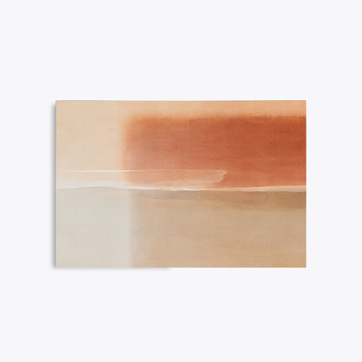 Sirocco – Tableau abstrait terracotta et sable