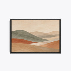 Sienne – Tableau paysage terracotta et beige