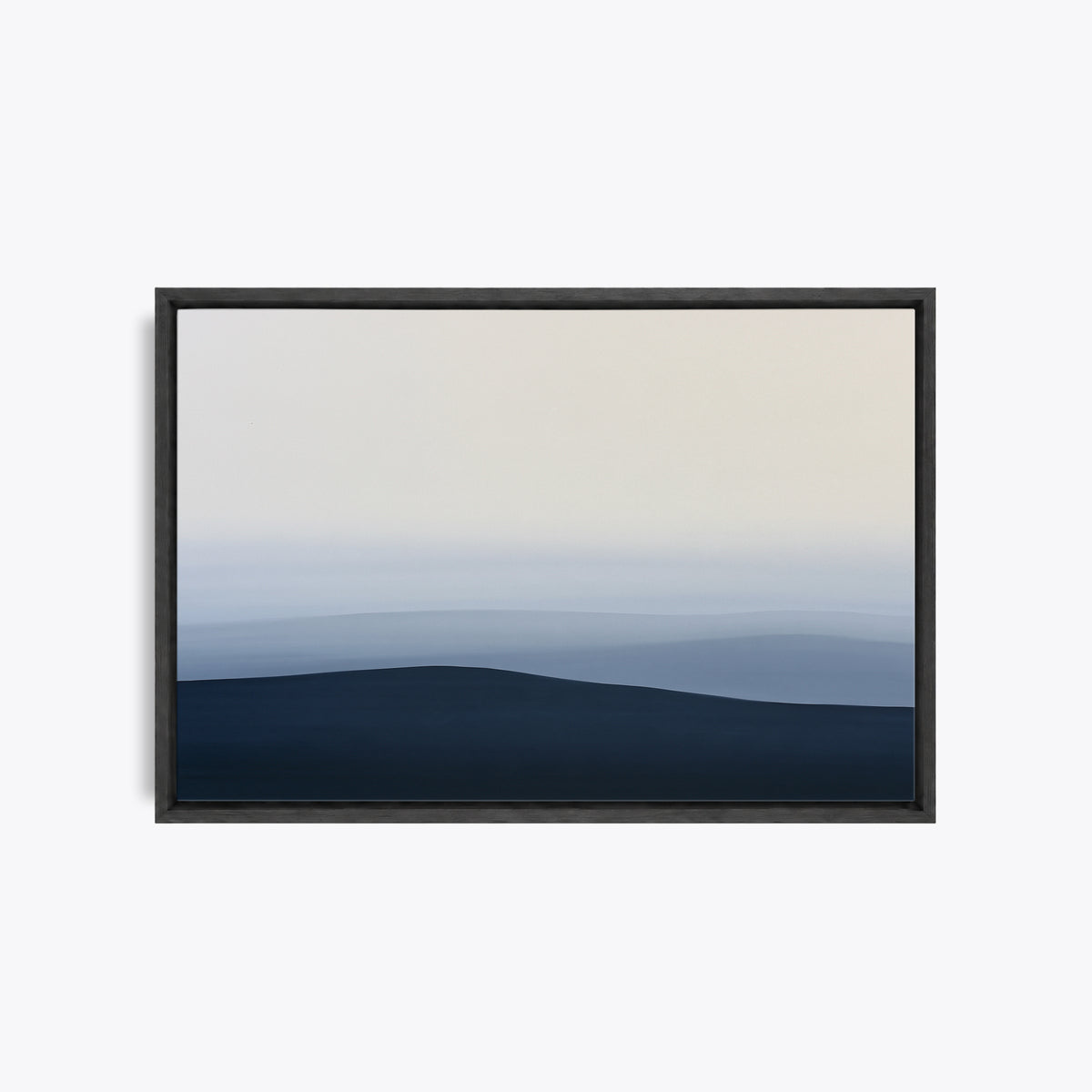 Thulé – Tableau paysage collines bleu marine et crème