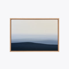 Thulé – Tableau paysage collines bleu marine et crème