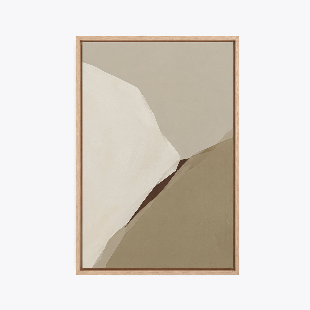 Sérac – Tableau abstrait beige et taupe