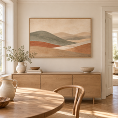 Sienne – Tableau paysage terracotta et beige
