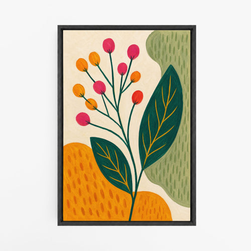 Lumière de Printemps – Tableau Fleurs et Formes Abstraites