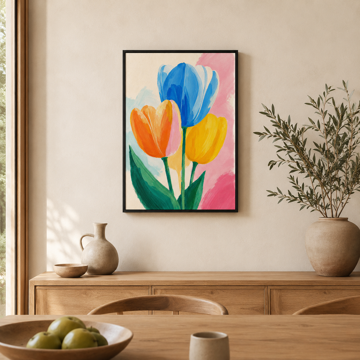 Le Souffle du Printemps – Tableau Fleurs Colorées