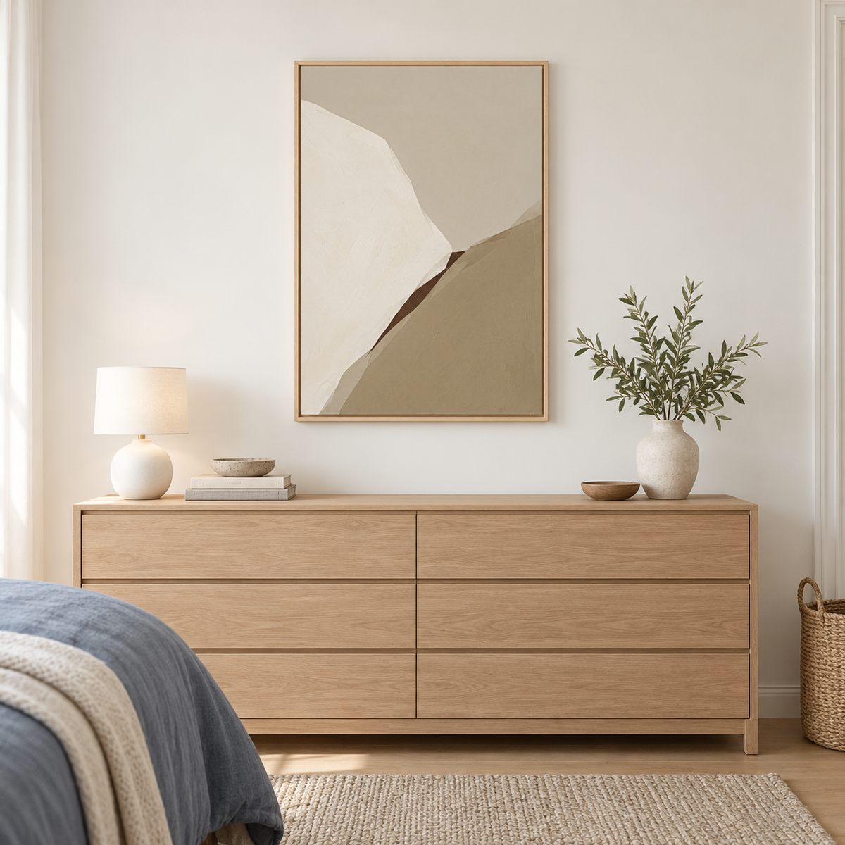 Sérac – Tableau abstrait beige et taupe