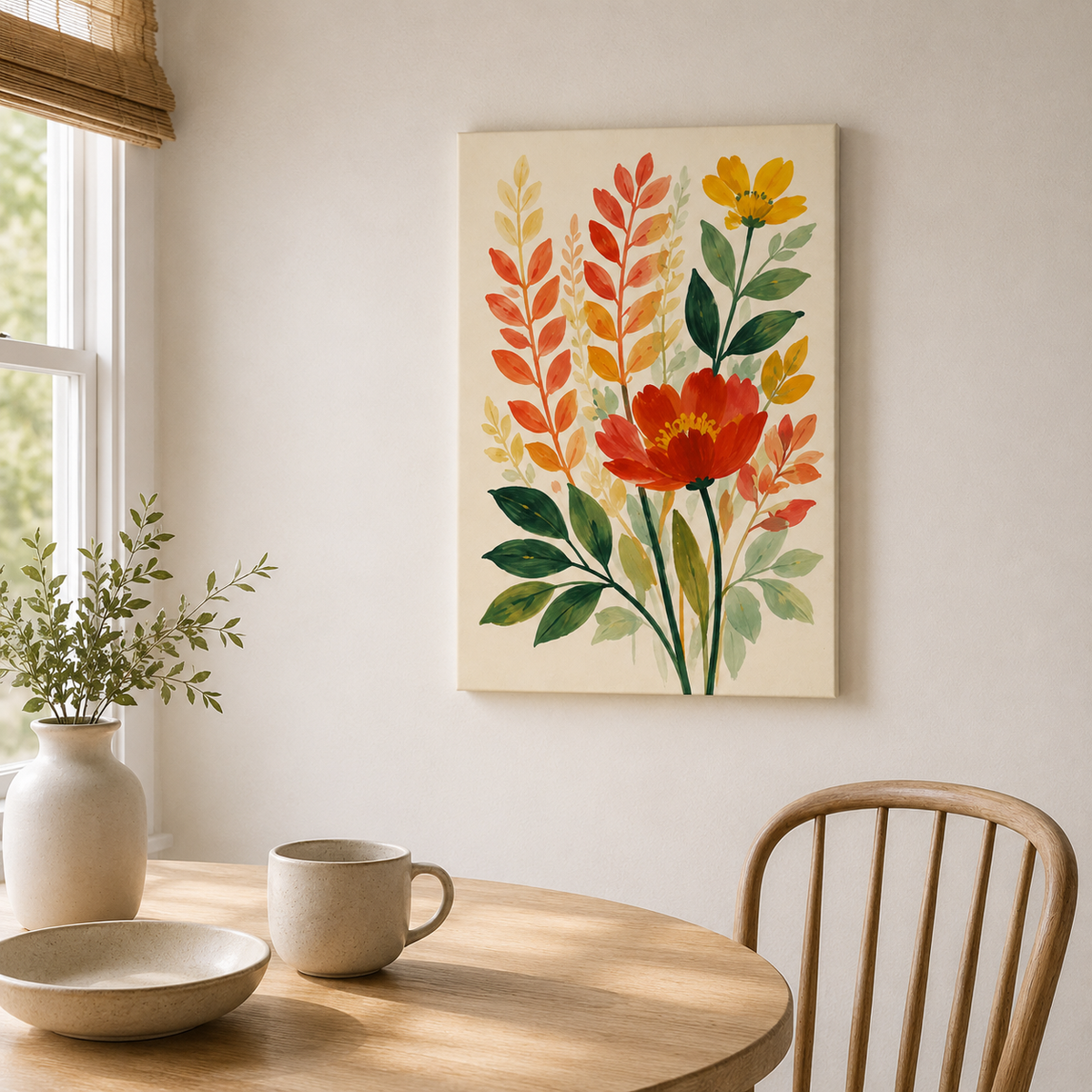 Le moment prairie – Tableau fleurs botaniques