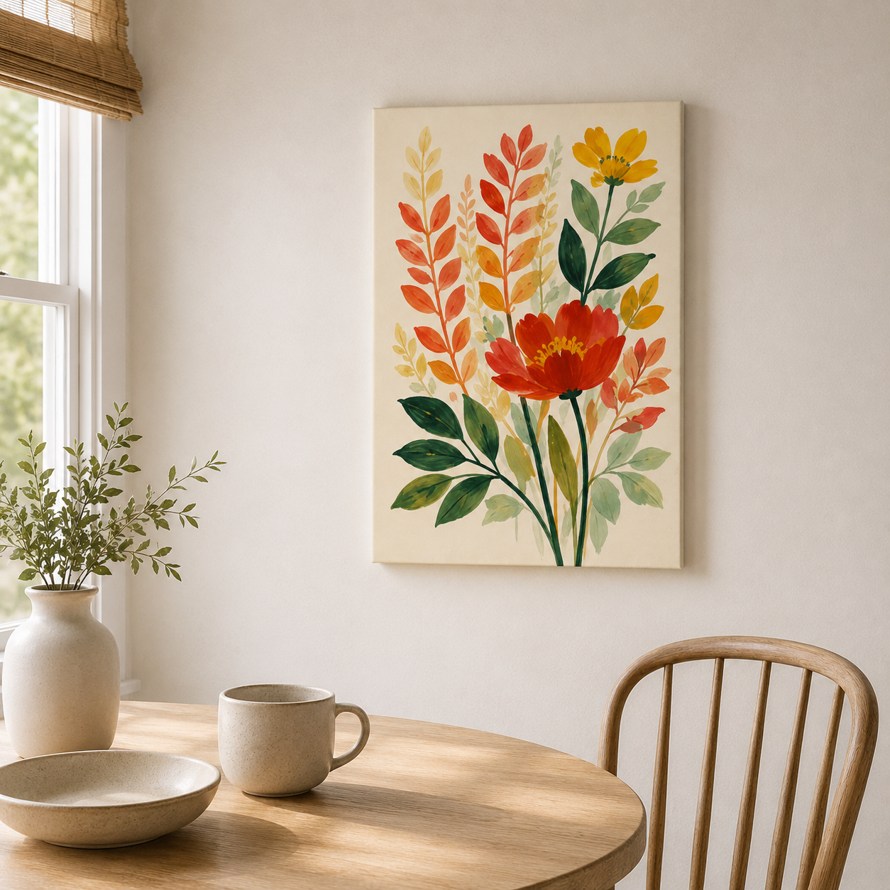 Le moment prairie – Tableau fleurs botaniques