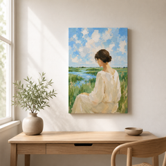 Le Temps Suspendu – Tableau femme nature