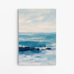 Un Matin au Large – Tableau Abstrait Mer et Ciel