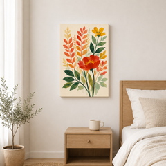 Le moment prairie – Tableau fleurs botaniques