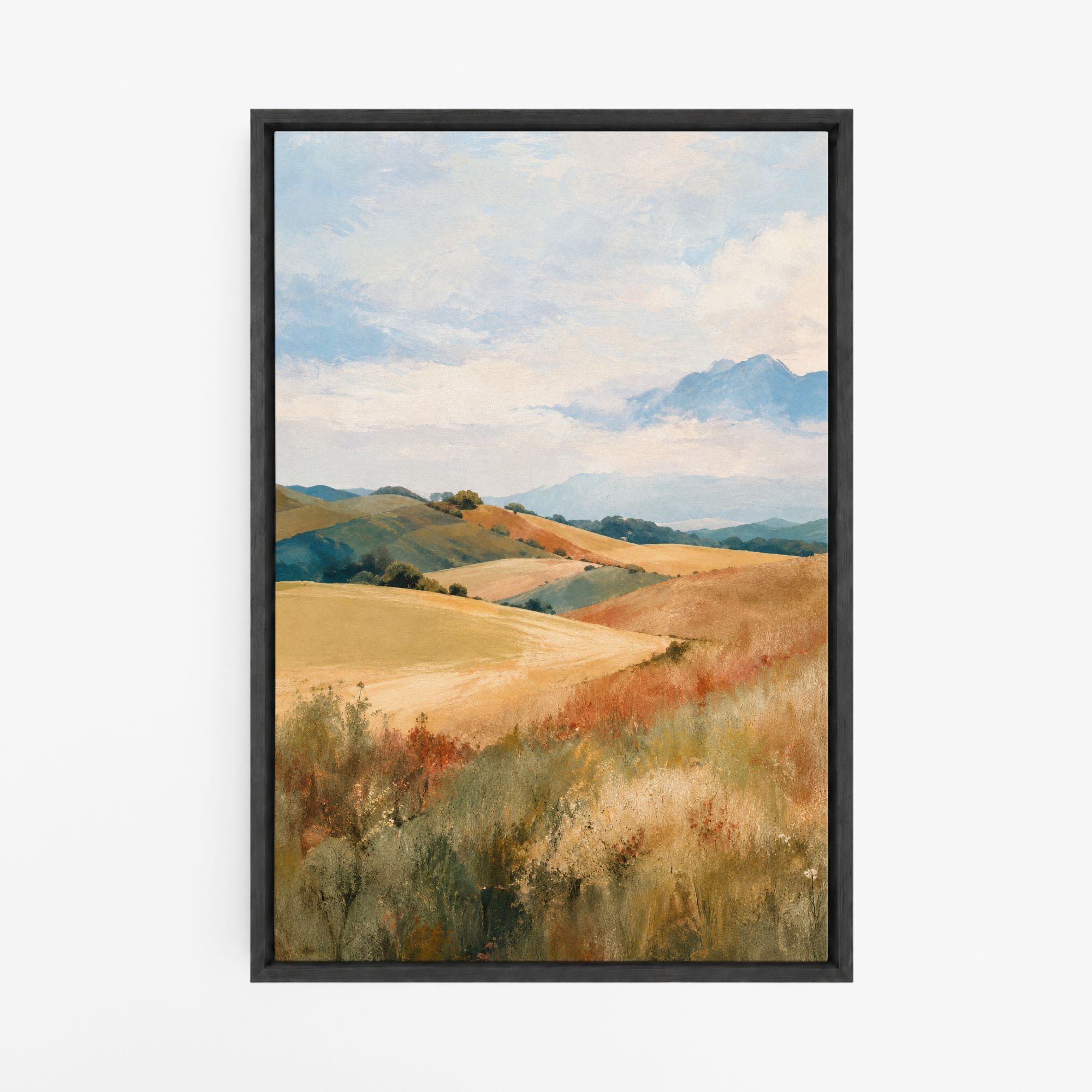Terre d'Été – Tableau paysage de collines