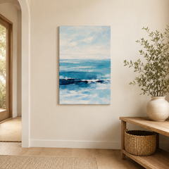 Un Matin au Large – Tableau Abstrait Mer et Ciel