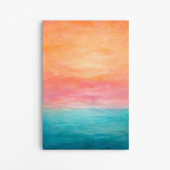 Le moment rivage – Tableau abstrait paysage marin
