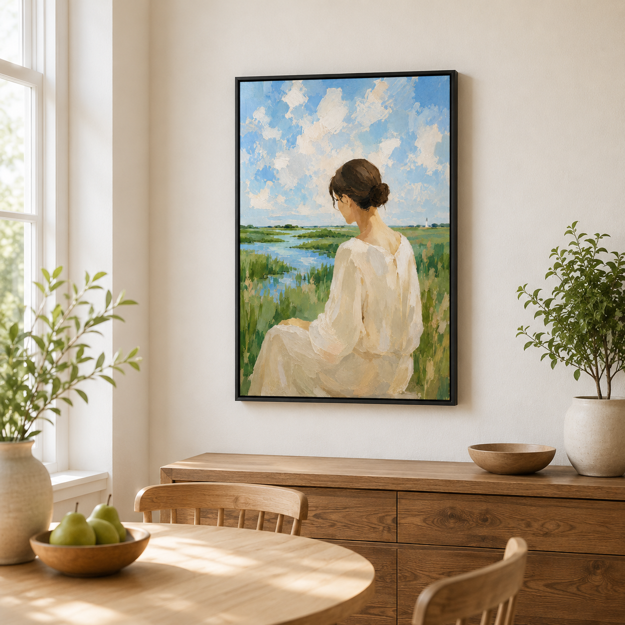 Le Temps Suspendu – Tableau femme nature