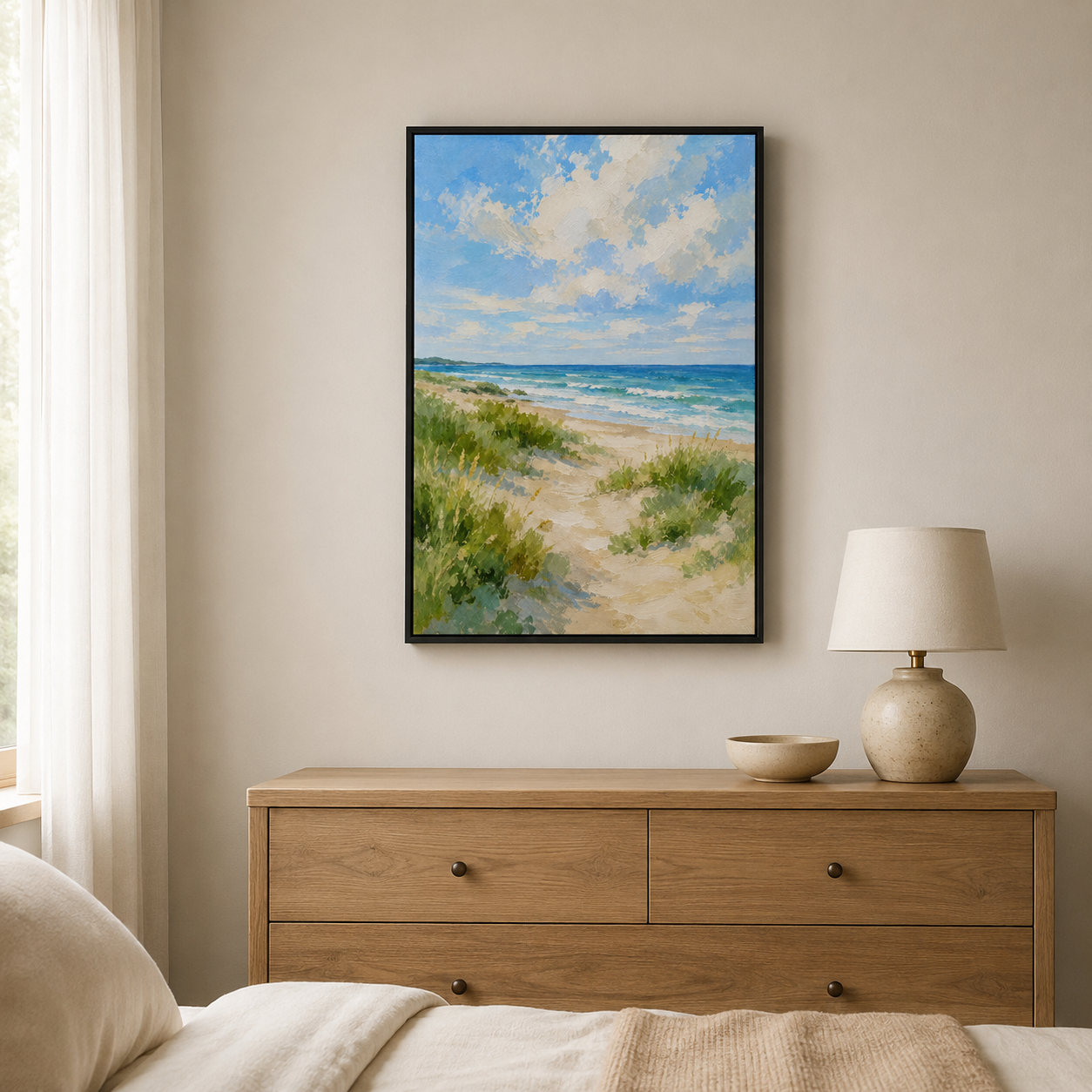 Le Vent du Large – Tableau paysage de plage