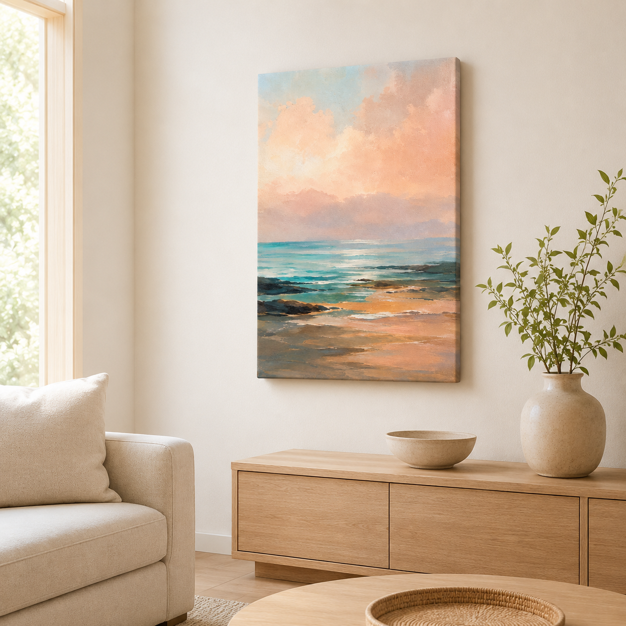 Le vent de sable – Tableau paysage marin