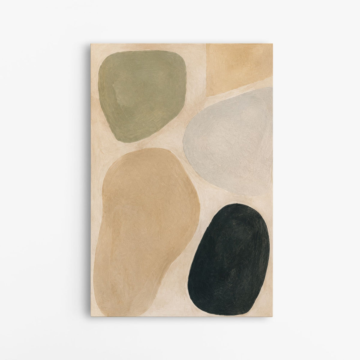 Ombre sur sable – Tableau abstrait formes organiques