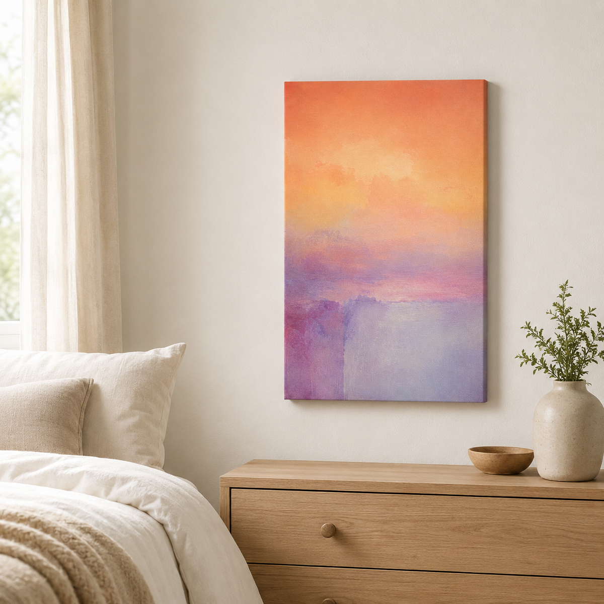 Souffle Doux  – Tableau paysage abstrait pastel