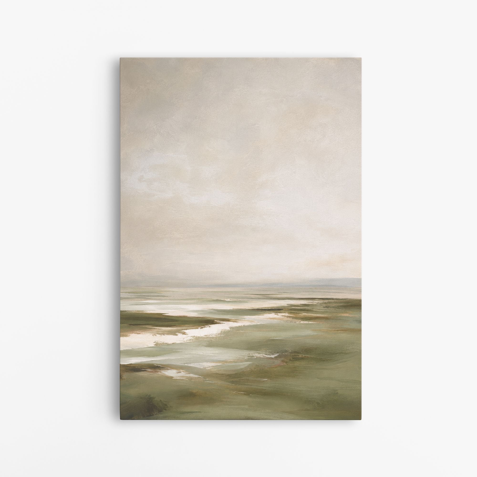 Le silence blanc – Tableau paysage minimaliste