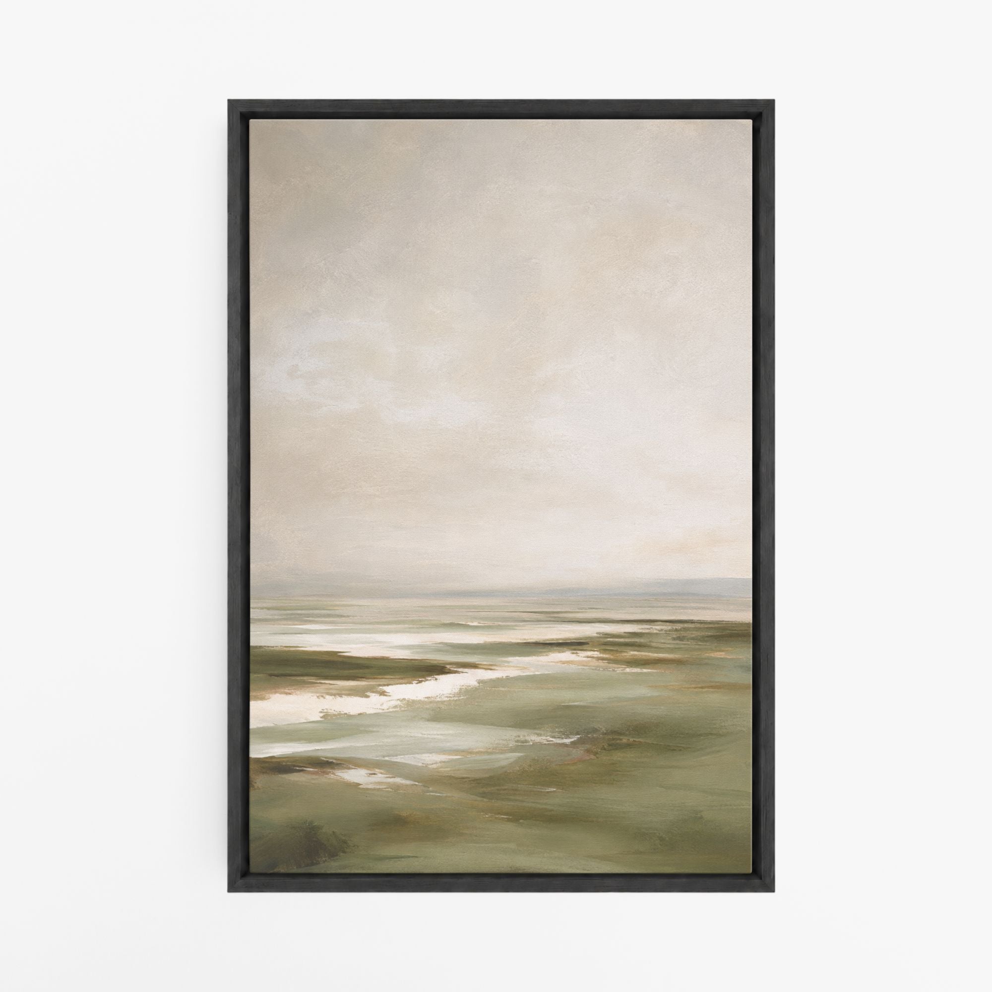 Le silence blanc – Tableau paysage minimaliste