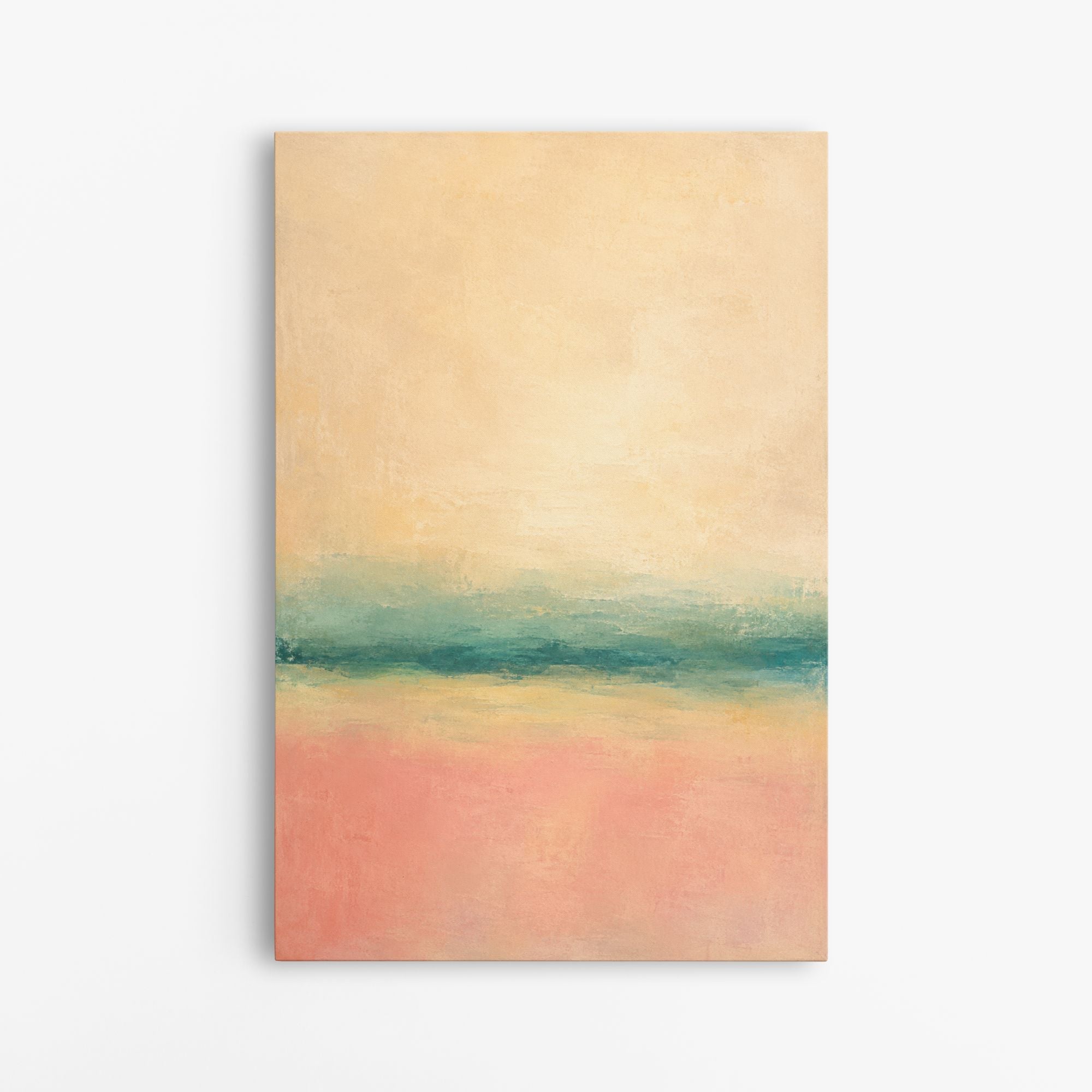 Le relief lointain – Tableau abstrait paysage coloré