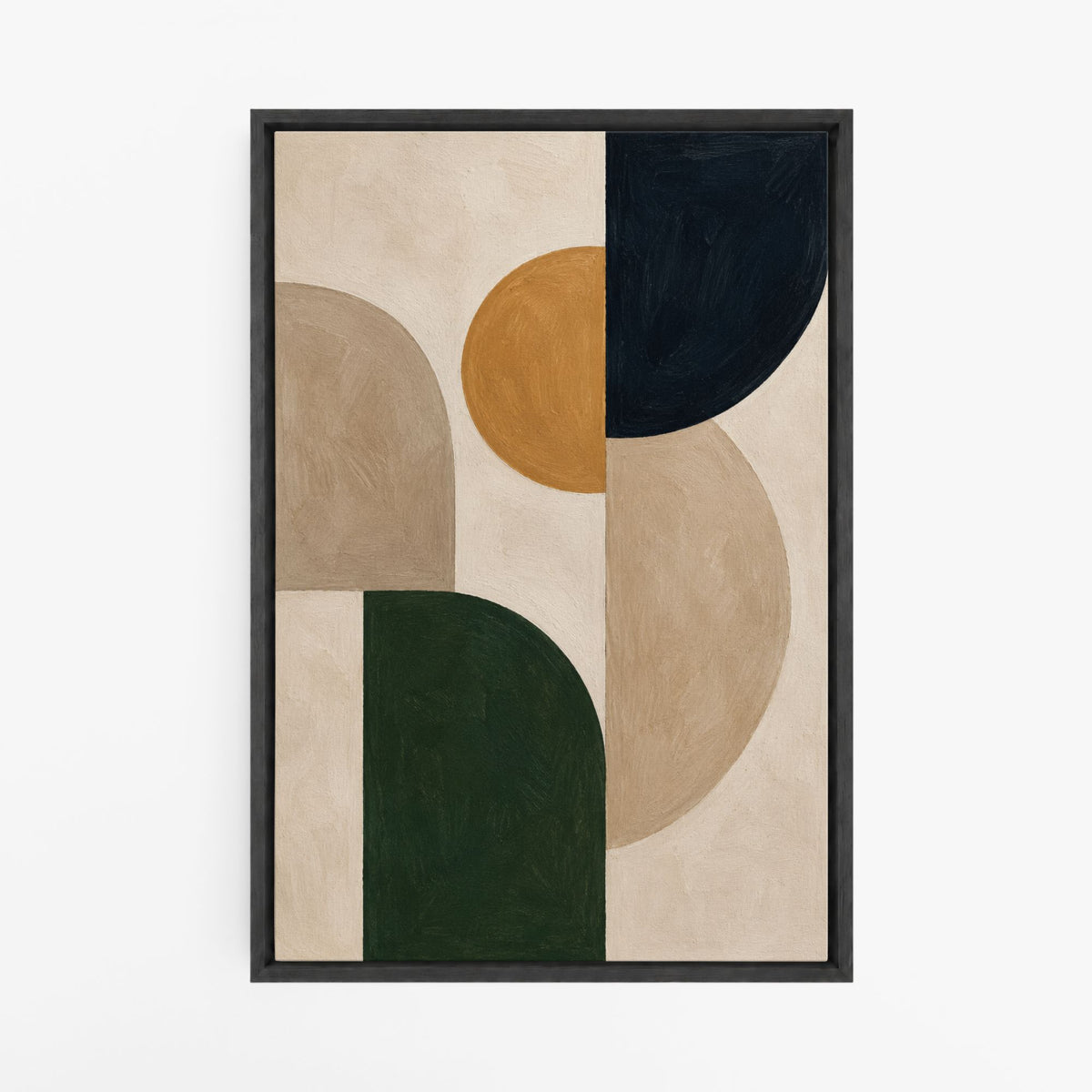 Nuances de terre – Tableau abstrait géométrique