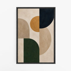 Nuances de terre – Tableau abstrait géométrique
