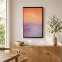 Souffle Doux  – Tableau paysage abstrait pastel