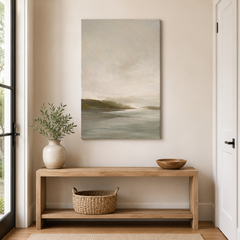 Silence Blanc – Tableau paysage brumeux