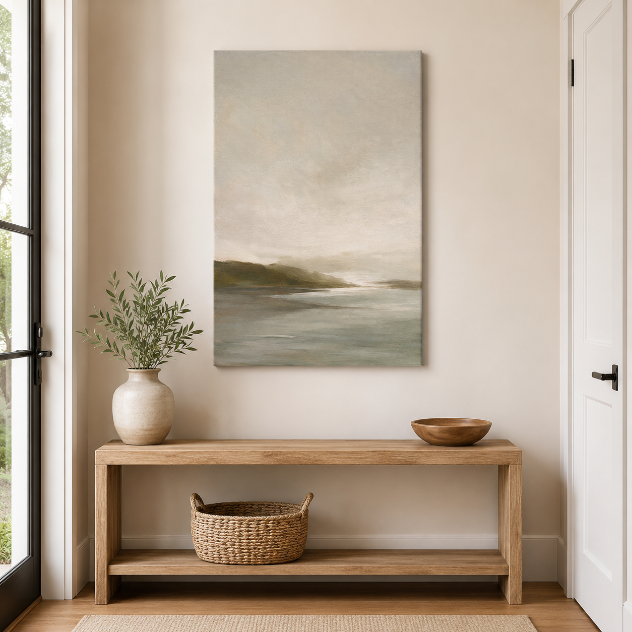 Silence Blanc – Tableau paysage brumeux