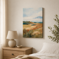 Terre d'Été – Tableau paysage de collines