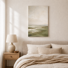Le silence blanc – Tableau paysage minimaliste