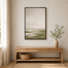 Le silence blanc – Tableau paysage minimaliste