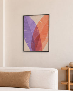Bahia – Affiche bananier lilas et orange
