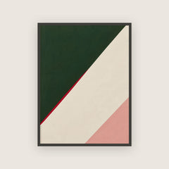 Biseau – Affiche diagonale vert forêt