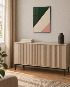 Biseau – Affiche diagonale vert forêt