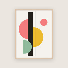 Contrepoint – Affiche abstraite colorée