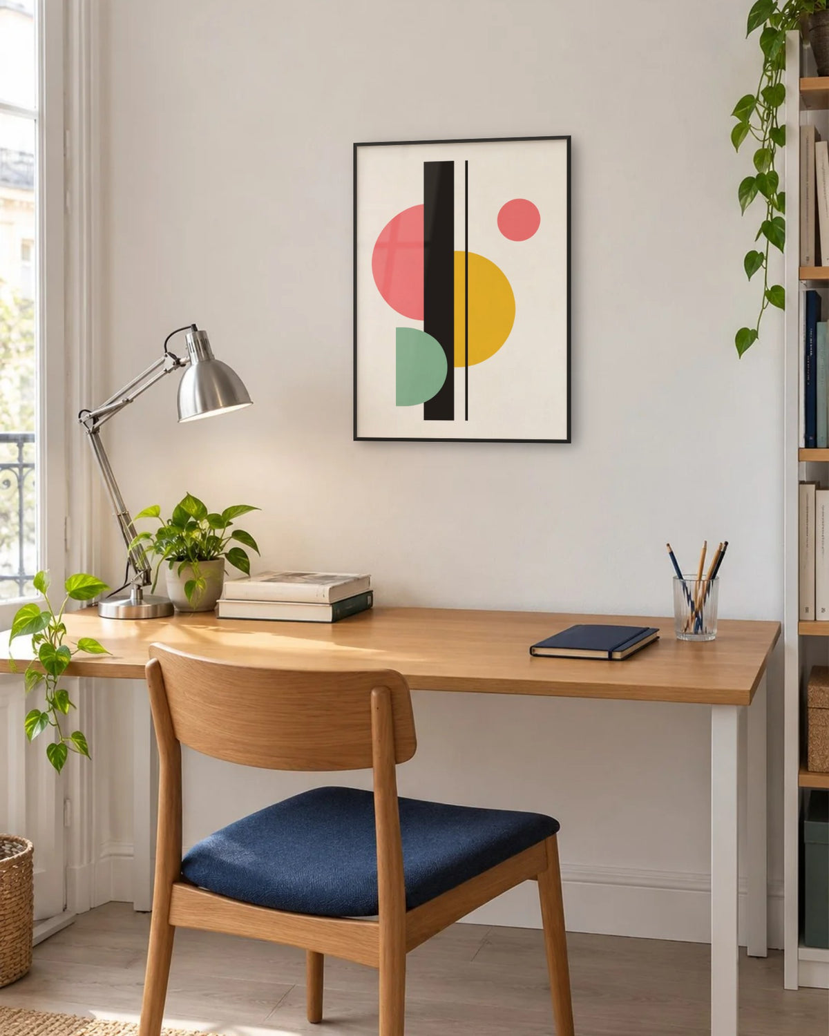 Contrepoint – Affiche abstraite colorée