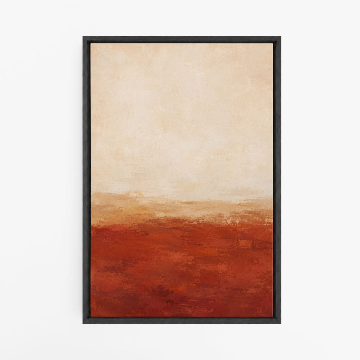 Le bol matinal – Tableau abstrait terracotta