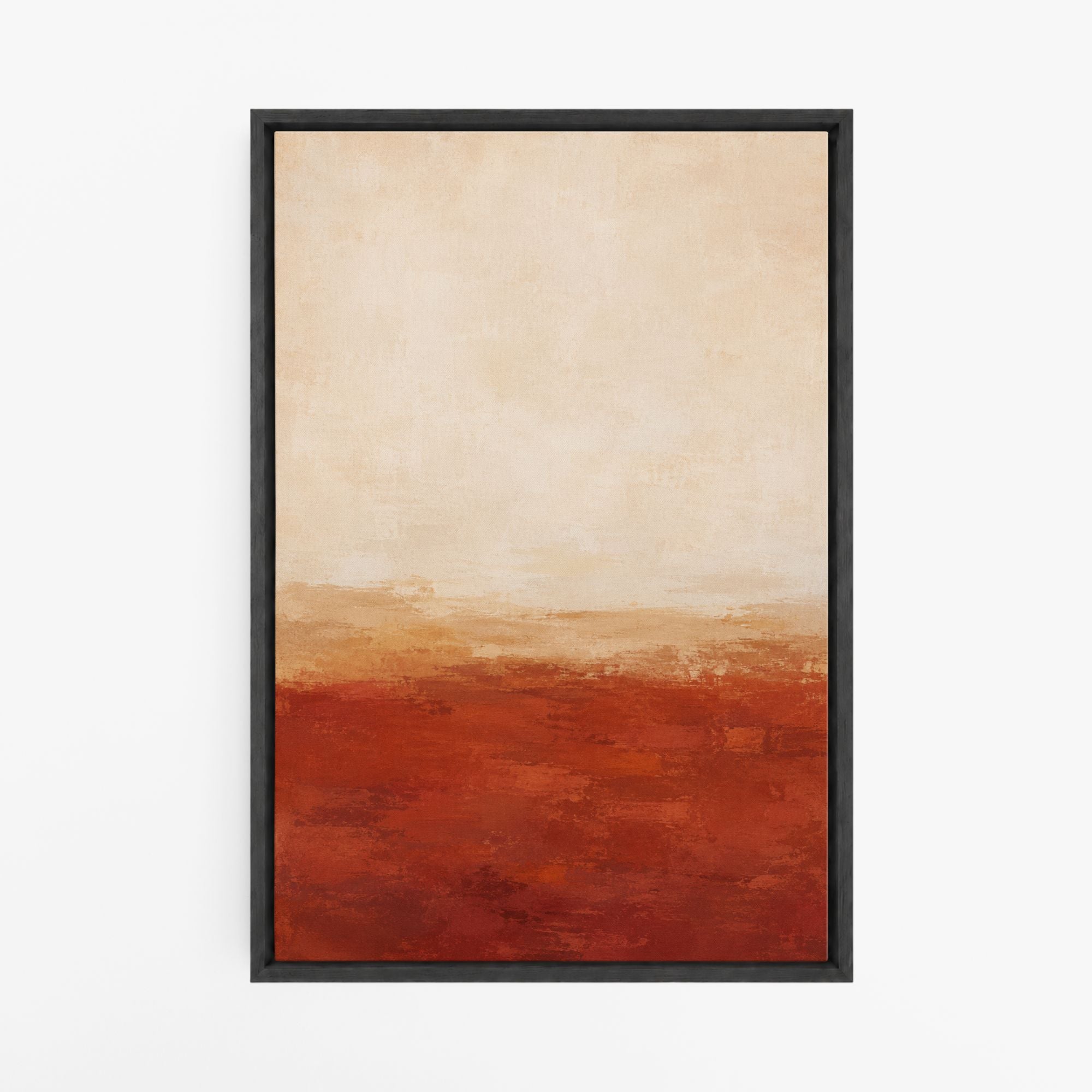 Le bol matinal – Tableau abstrait terracotta