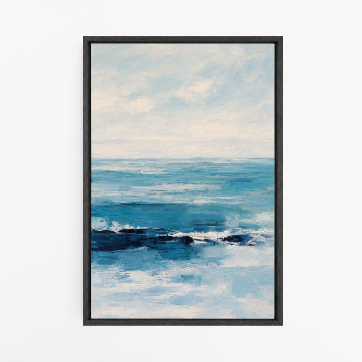 Un Matin au Large – Tableau Abstrait Mer et Ciel