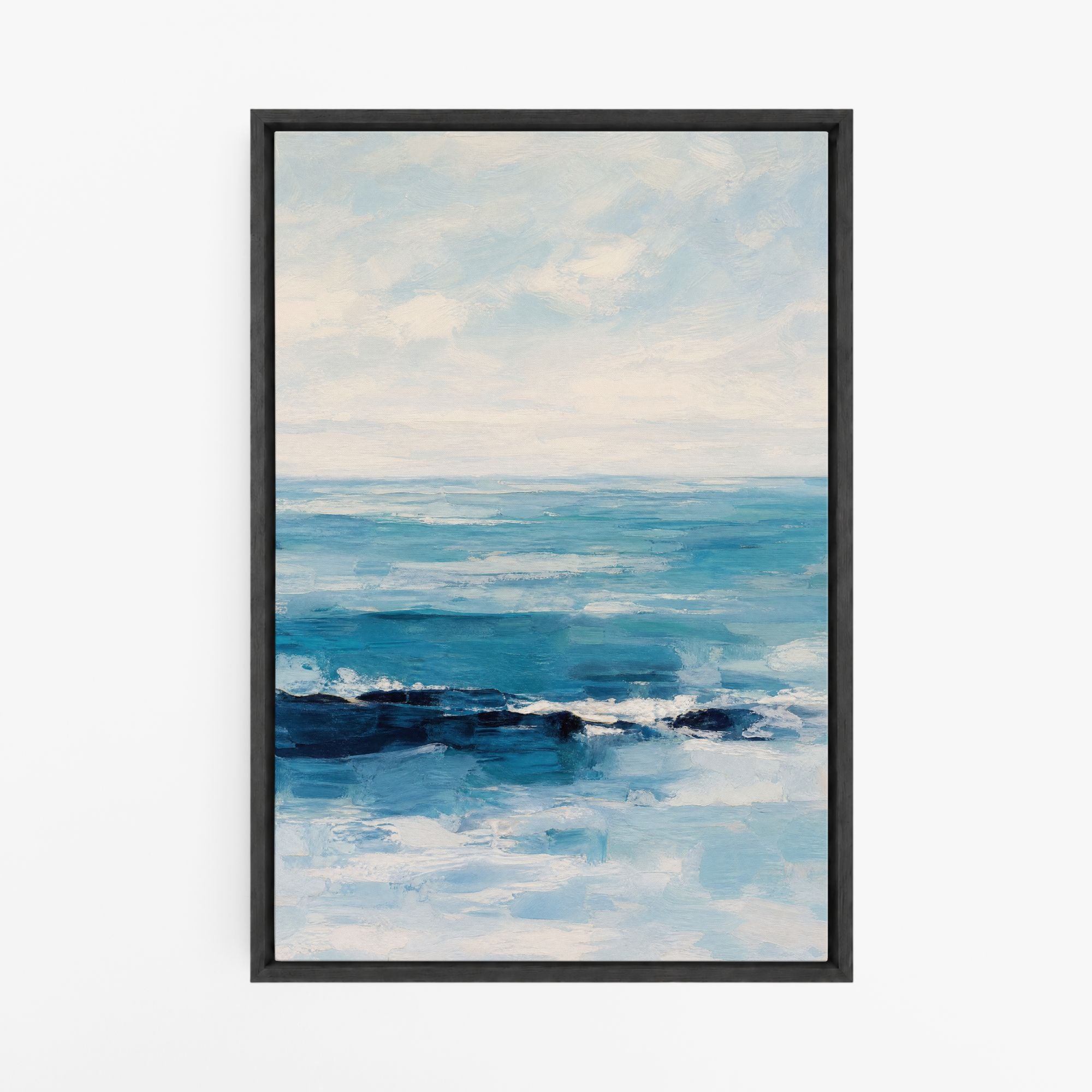 Un Matin au Large – Tableau Abstrait Mer et Ciel