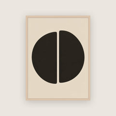 Entre-deux – Affiche minimaliste noir et crème