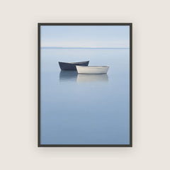 Étale – Affiche bord de mer bleu pâle