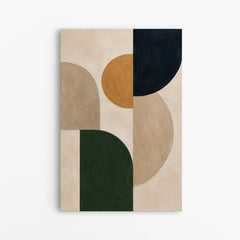 Nuances de terre – Tableau abstrait géométrique